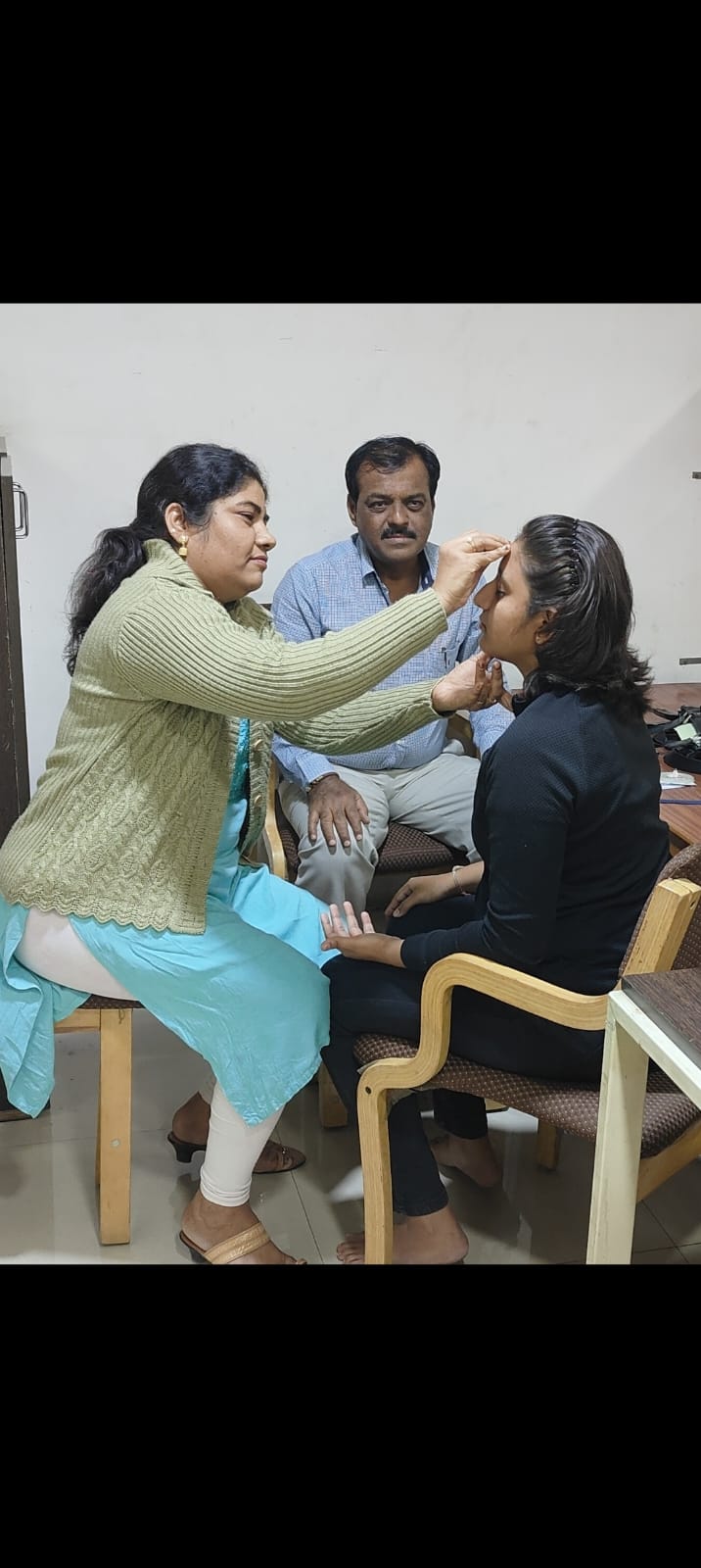 Natural healing treatment session